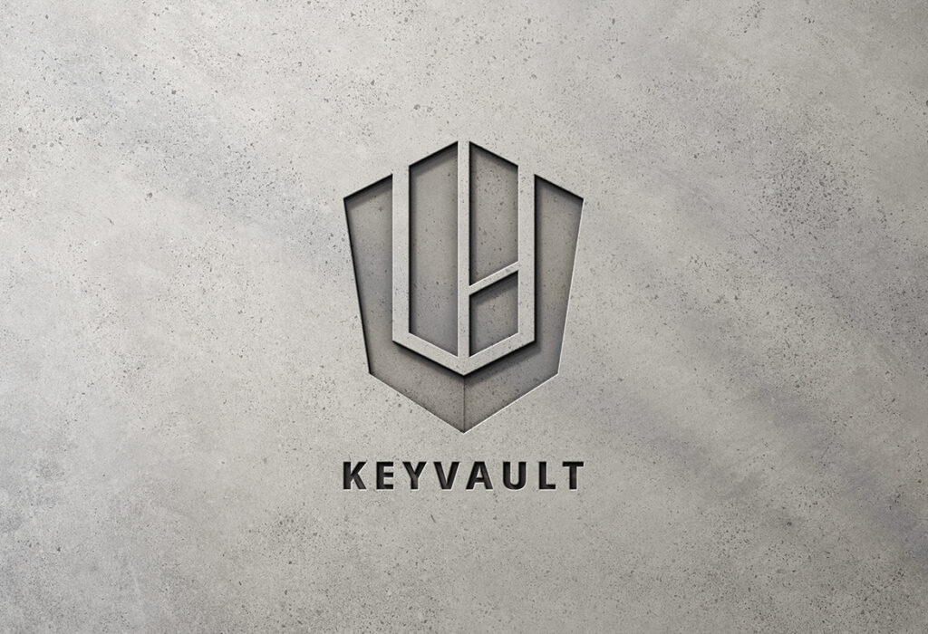 夏也設計 ShocksDesign｜品牌 LOGO 設計識別案例- 匯智安全科技 | KeyVault