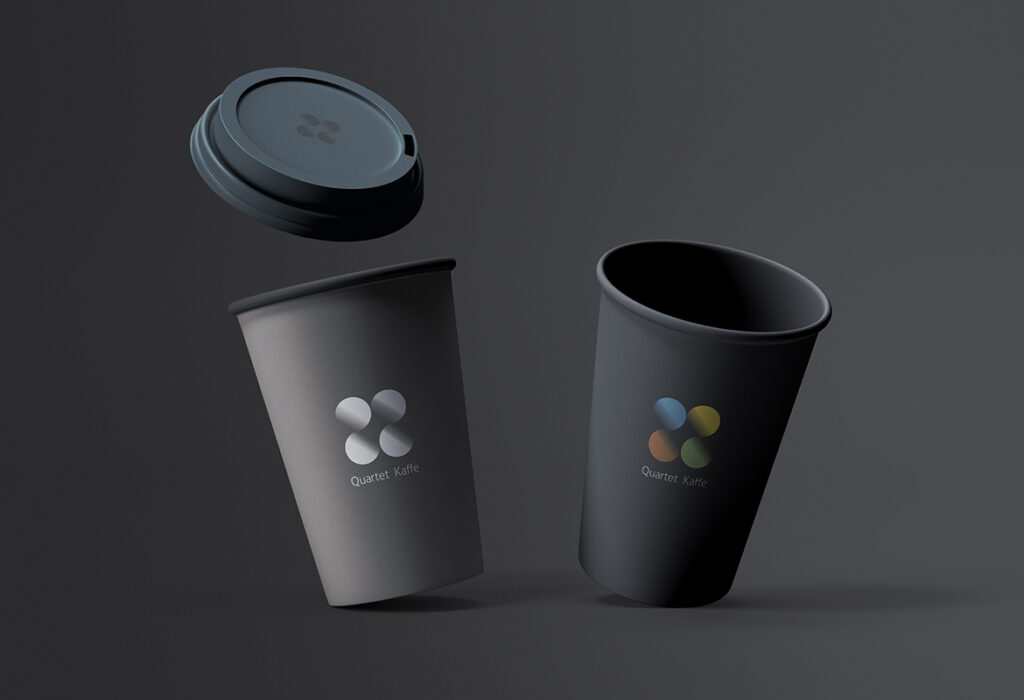 夏也設計 ShocksDesign｜品牌 LOGO 設計識別案例-Quater Kaffe