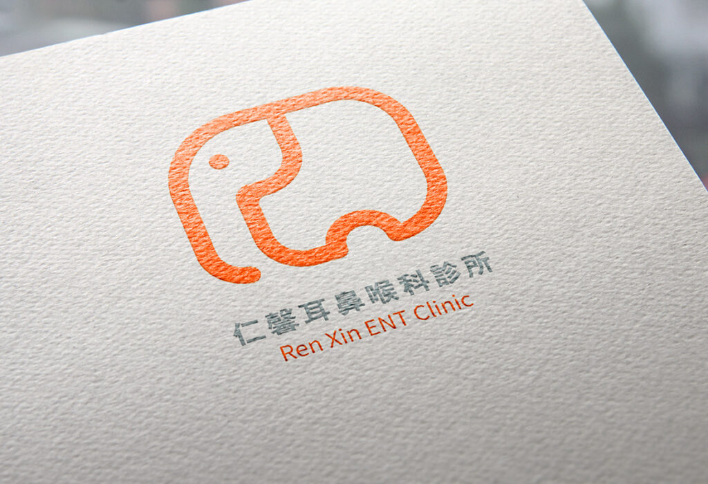 夏也設計 ShocksDesign｜品牌 LOGO 設計識別案例-仁馨耳鼻喉科診所